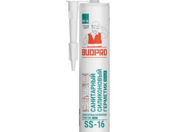 герметик санитарный силиконовый прозрачный SS-15 240 гр BUDRO